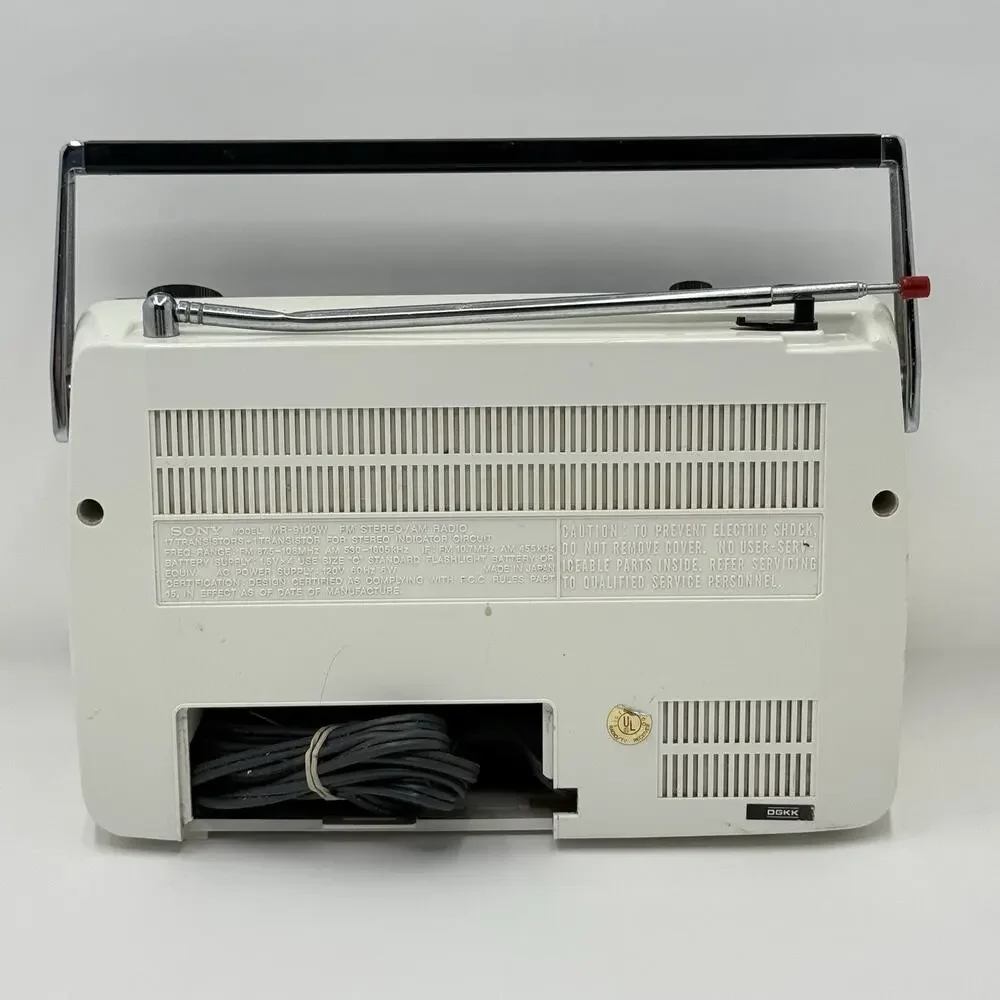 Sony MR 9100W AM FM Radio Matrix Stereo AC DC Vintage Tested
